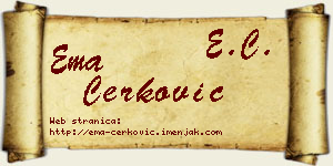 Ema Čerković vizit kartica
